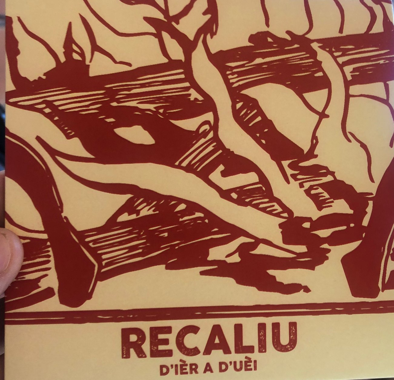 Pochette du CD RECALIU — D'ièr a d'uèi (gravure)